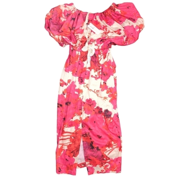 NWT Souk + Sepia x Xiarichanming Off The Shoulder Floral Dress M - Picture 10 of 11